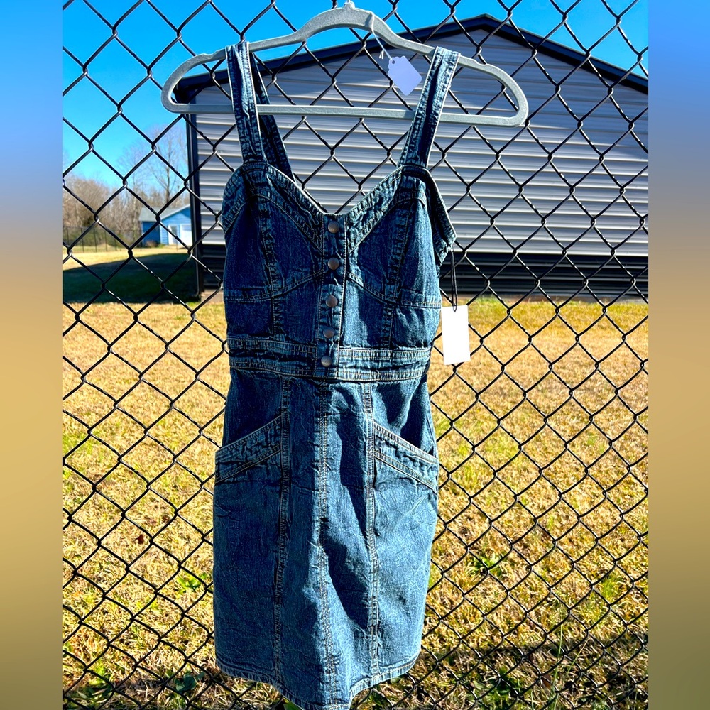 Denim Sun Dress size XL NWT